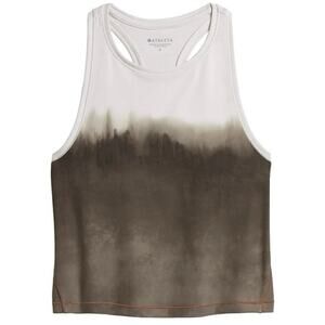 Athleta  Shanti Crop Tank Top In Mortar Mushroom